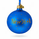 Times Square, New York City Glass Ball Christmas Ornament 3.25 Inches