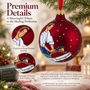 Physical Therapist Glass Ball Christmas Ornament 3.25 Inches