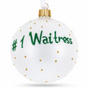 Waitress Glass Ball Christmas Ornament 3.25 Inches