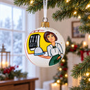 Waitress Glass Ball Christmas Ornament 3.25 Inches