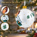 Waitress Glass Ball Christmas Ornament 3.25 Inches