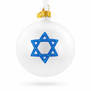 Israel Coat of Arms Glass Ball Christmas Ornament 3.25 Inches