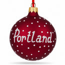 Portland, Oregon Glass Ball Christmas Ornament 3.25 Inches