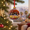 Los Angeles, California Glass Ball Christmas Ornament 4 Inches