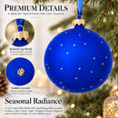 Yellow School Bus Glass Ball Christmas Ornament 4 Inches