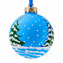 Girl with Candy and Squirrel Glass Ball Christmas Ornament 3.25 Inches