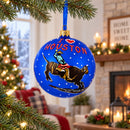 I Love Houston, Texas Glass Ball Christmas Ornament 4 Inches