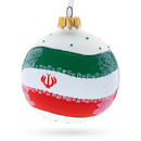 Flag of Iran Glass Ball Christmas Ornament 3.25 Inches (Made in Ukraine)