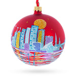 Milwaukee, Wisconsin, USA Glass Ball Christmas Ornament 4 Inches