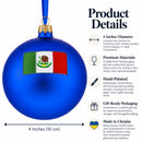 Cancun, Mexico Glass Ball Christmas Ornament 4 Inches
