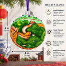 The Great Wall of China Glass Ball Christmas Ornament 4 Inches