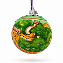 The Great Wall of China Glass Ball Christmas Ornament 4 Inches