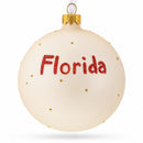 Florida State, USA Glass Ball Christmas Ornament 4 Inches