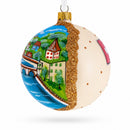 Old City, Bern, Switzerland Glass Ball Christmas Ornament 4 Inches