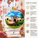 Museo Larco, Lima, Peru Glass Ball Christmas Ornament 4 Inches