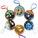 1908 'The Kiss' by Gustav Klimt Art Nouveau Masterpiece Glass Ball Christmas Ornament 4 Inches