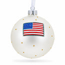 Republican Elephant Glass Ball Christmas Ornament 4 Inches