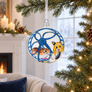 Hamsters Glass Ball Christmas Ornament 4 Inches