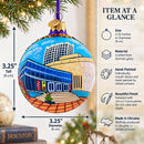 Museum of Natural Science in Houston, Texas Glass Ball Christmas Ornament 3.25 Inches