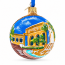 Institute of Arts in Detroit, Michigan Glass Ball Christmas Ornament 3.25 Inches