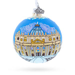 The Papal Basilica of Saint Peter, Vatican Glass Ball Christmas Ornament 3.25 Inches