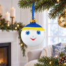 Boy in the Hat Glass Ball Christmas Ornament 3.25 Inches