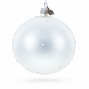 Chalet and Ski Lifts in the Mountains Glass Ball Christmas Ornament 4 Inches