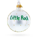 Central High School National Historic Site, Little Rock, Arkansas, USA Glass Ball Christmas Ornament 3.25 Inches