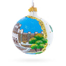 Central High School National Historic Site, Little Rock, Arkansas, USA Glass Ball Christmas Ornament 3.25 Inches