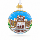 Central High School National Historic Site, Little Rock, Arkansas Glass Ball Christmas Ornament 3.25 Inches