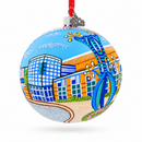Discovery Center Museum, Rockford, Illinois Glass Ball Christmas Ornament 4 Inches