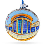 Abraham Lincoln Presidential Library and Museum, Springfield, Illinois, USA Glass Ball Christmas Ornament 4 Inches