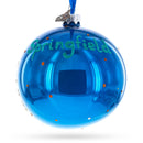 Abraham Lincoln Presidential Library and Museum, Springfield, Illinois, USA Glass Ball Christmas Ornament 4 Inches