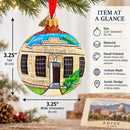 Old Idaho Penitentiary, Boise, Idaho Glass Ball Christmas Ornament 3.25 Inches