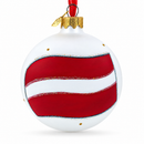 Flag of Latvia Glass Ball Christmas Ornament 3.25 Inches