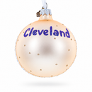 Rock & Roll Hall of Fame, Cleveland, Ohio Glass Ball Christmas Ornament 3.25 Inches