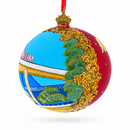Georgia Aquarium, Atlanta, Georgia Glass Ball Christmas Ornament 4 Inches
