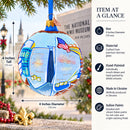 The National WWII Museum, New Orleans, Louisiana Glass Ball Christmas Ornament 4 Inches