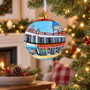 International Civil Rights Center & Museum, Greensboro, North Carolina Glass Ball Christmas Ornament 4 Inches