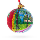 Lincoln Road, Miami, Florida, USA Glass Ball Christmas Ornament 3.25 Inches