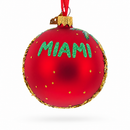 Lincoln Road, Miami, Florida Glass Ball Christmas Ornament 3.25 Inches