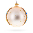 Sunset at the Ocean Painting Glass Ball Christmas Ornament 4 Inches