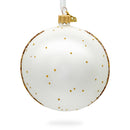 Village Road Painting Glass Ball Christmas Ornament 4 Inches