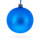Winter Village by the River Glass Ball Christmas Ornament 4 Inches