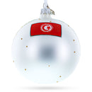 Beach at Hammamet, Tunisia Glass Ball Christmas Ornament 4 Inches