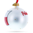 Flag of Poland Glass Ball Christmas Ornament