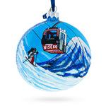 Niseko Ski Resort, Japan Glass Ball Christmas Ornament 4 Inches