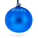 Niseko Ski Resort, Japan Glass Ball Christmas Ornament 4 Inches