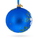 Poppies and Chamomiles Glass Ball Ornament