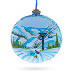Deer Valley Ski Resort, Park City, Utah, USA Glass Ball Christmas Ornament